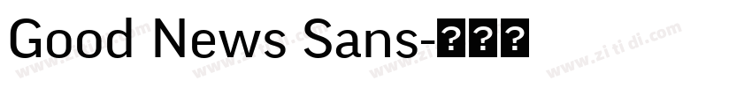 Good News Sans字体转换